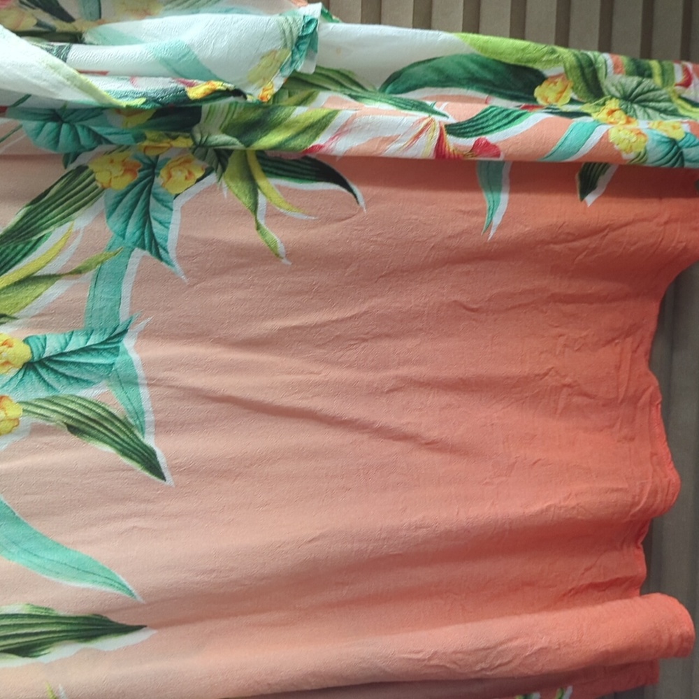 Trina Turk Hawaiian Retro Tropical Swim Cover Up Caftan XL - Picture 3 of 4